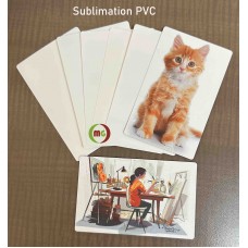 Sublimation PVC  NameTag Business card Double side printable 20pcs/pack